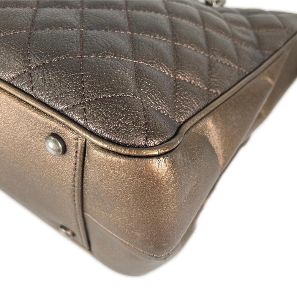 CHANEL Brown Caviar Leather Tote Bag - Picture 9 of 16